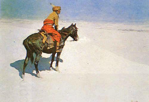 Frederick Remington The Scout : Friends or Enemies oil painting picture